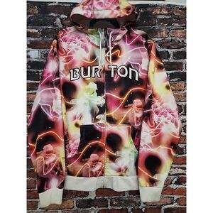 Burton Lightning Camo‎ Chuck Anderson Colab Hoodie Ski Snow Snowboarding Medium